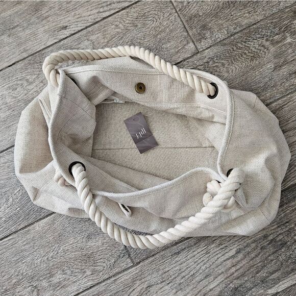 J. Jill Flax Sparkle Canvas Tote Bag - Picture 10 of 14